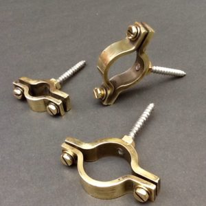 Wall Mount Pipe Clips Pipe Hangers Pipe Brackets Brass