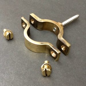 Wall Mount Pipe Clips For 28mm Diameter Pipe Solid Brass
