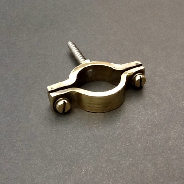 Wall Mount Pipe Clips For 28mm Diameter Pipe Solid Brass