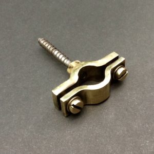 15mm Pipe Clip For 15mm Diameter Pipe Solid Brass