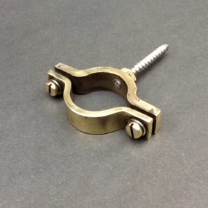 Wall Mount Pipe Clips For 28mm Diameter Pipe Solid Brass