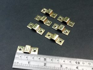 3/16 Pipe Clips Double 3/16 Pipe Fasteners Brass