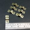 Brass pipe fastening clips for 3/16 diameter pipes