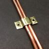 3/16 Pipe Clips Double 3/16 Pipe Fasteners Brass