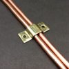 3/16 Pipe Clips Double 3/16 Pipe Fasteners Brass
