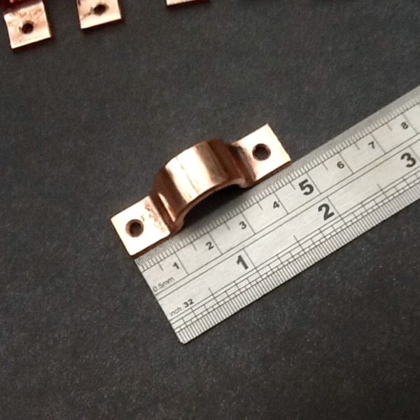 15mm Pipe Clips Copper For 15mm Outside Diameter Water Pipes