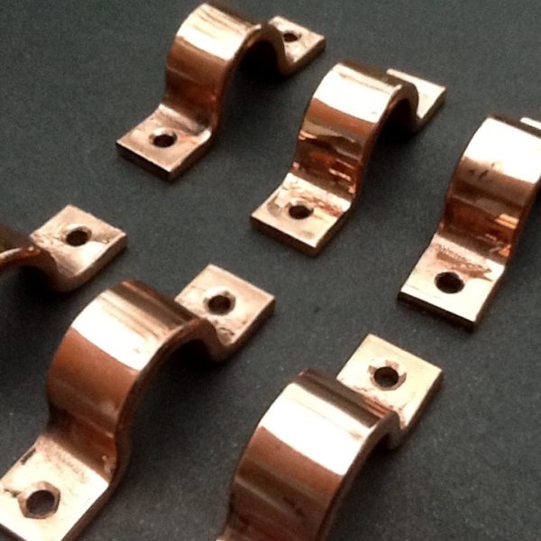15mm Pipe Clips Copper For 15mm Outside Diameter Water Pipes