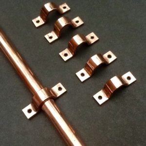 15mm Pipe Clips Copper For 15mm Outside Diameter Water Pipes