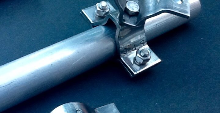 pole clamping brackets for 25mm outside diameter poles