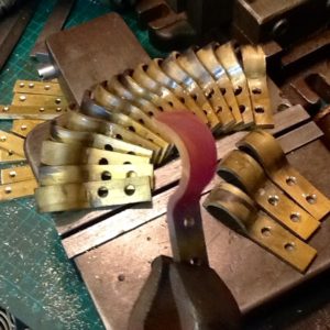 Forged brass brackets 