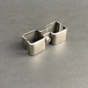 20mm Square Tube Clamps Stainless Steel Double 20mm BPC253A