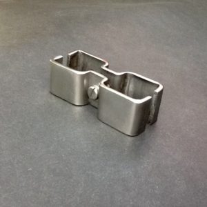 Double square tube brackets 25mm X 25mm
