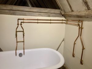 Traditional Shower Pipe Wall Brackets