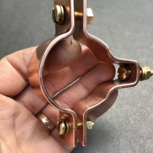 Copper Universal Pipe Clamp 50mm Diameter Copper Pipe Fittings