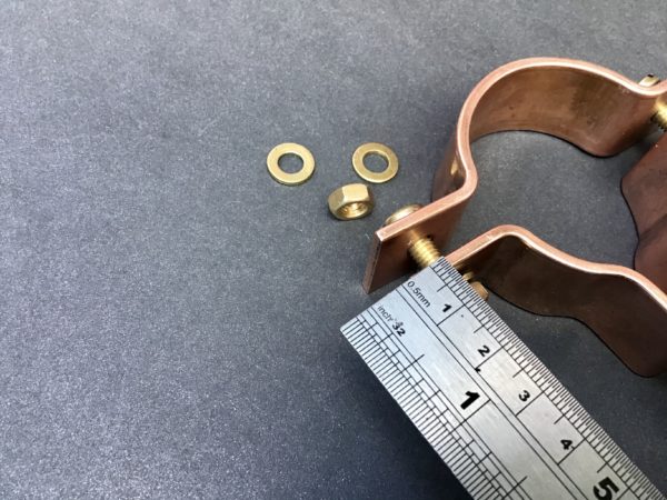 Copper Pipe Clamp 25mm Solid Copper Pipe Fitting - Image 4