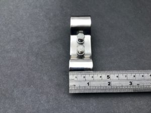 15mm 25mm Pole Clamp Double Size Combination Stainless Steel