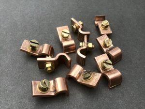 1/4" Brass P Clips Pipe Fasteners