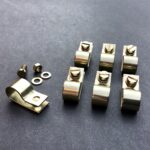 1/2 P Clips Imperial Brass Fasteners With 5mm Screws Washers & Nuts