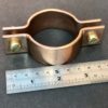 Copper pipe clamps