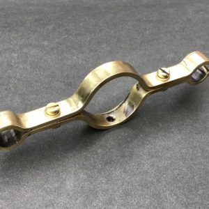 Brass wall mount pipe brackets