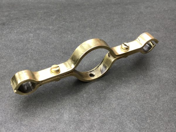 Brass wall mount pipe brackets