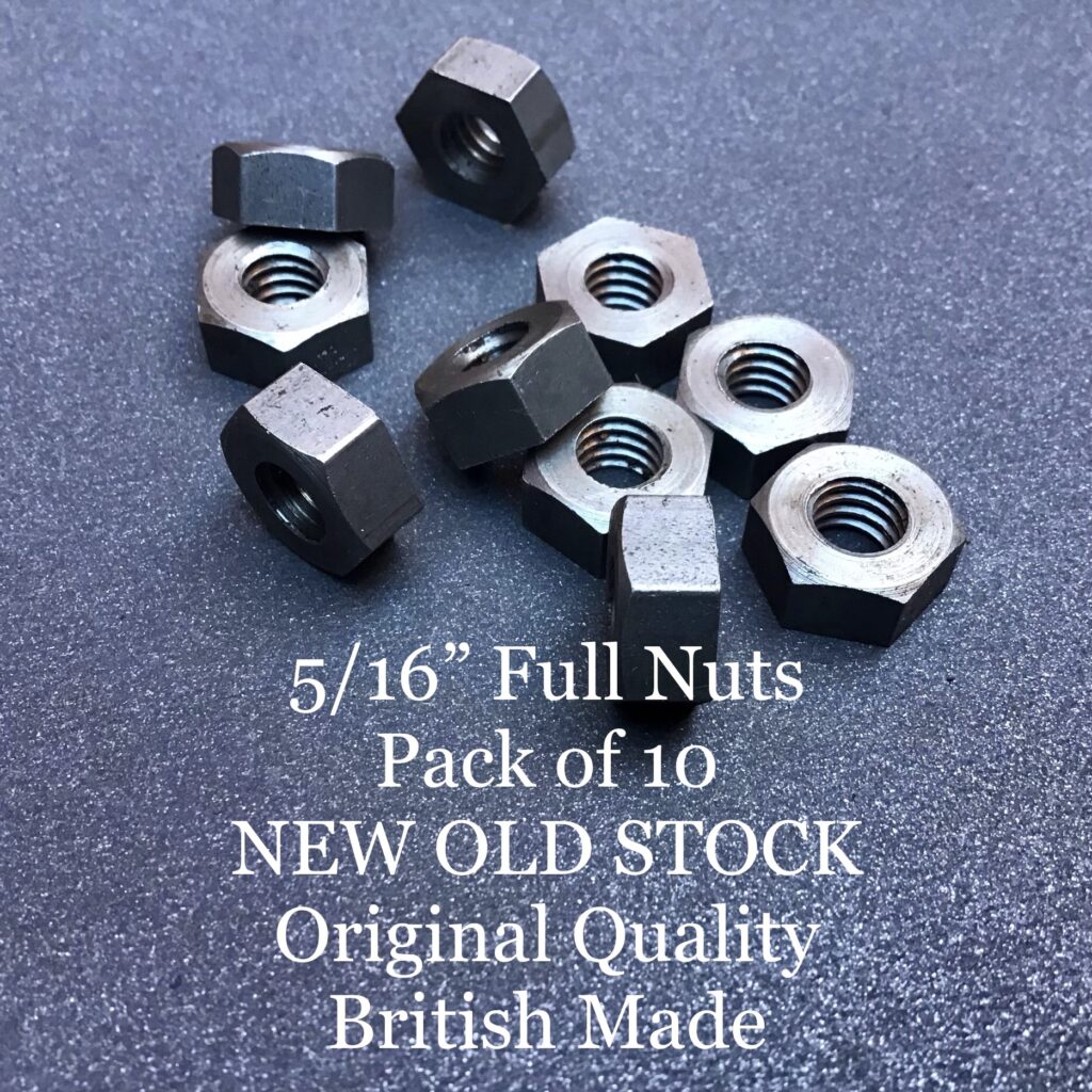 5 16 Whitworth Nuts BSW 5 16 Full Nuts Whitworth Nut