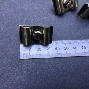 3/16 5/16 Chassis Clips Double Fasteners Brass Vintage Vehicle