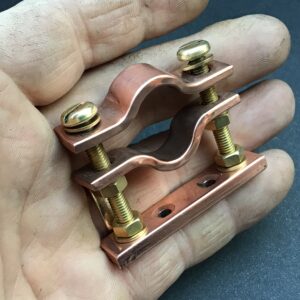 15mm Pipe Fastener Bracket For 15mm Outside Diameter Pipes Solid Copper