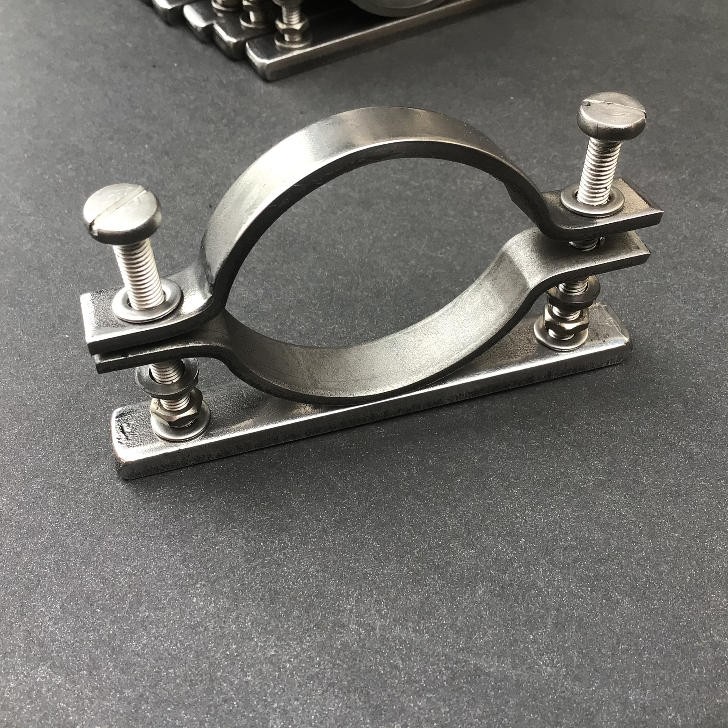 48mm Diameter Supporting Pipe Clamping Bracket Stainless Steel