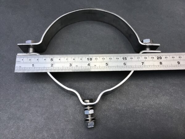 Universal Pipe Clamp 135mm Diameter Stainless Steel 316L BSF135Q