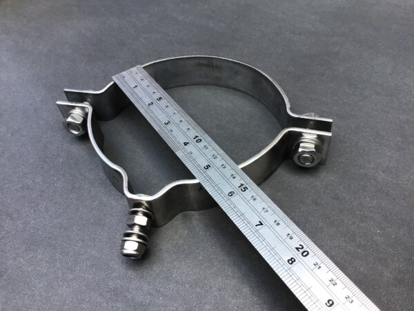 Universal Pipe Clamp 135mm Diameter Stainless Steel 316L BSF135Q