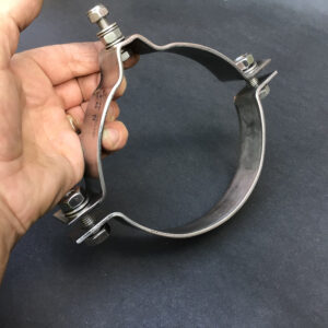 Universal Pipe Clamp 135mm Diameter Stainless Steel 316L
