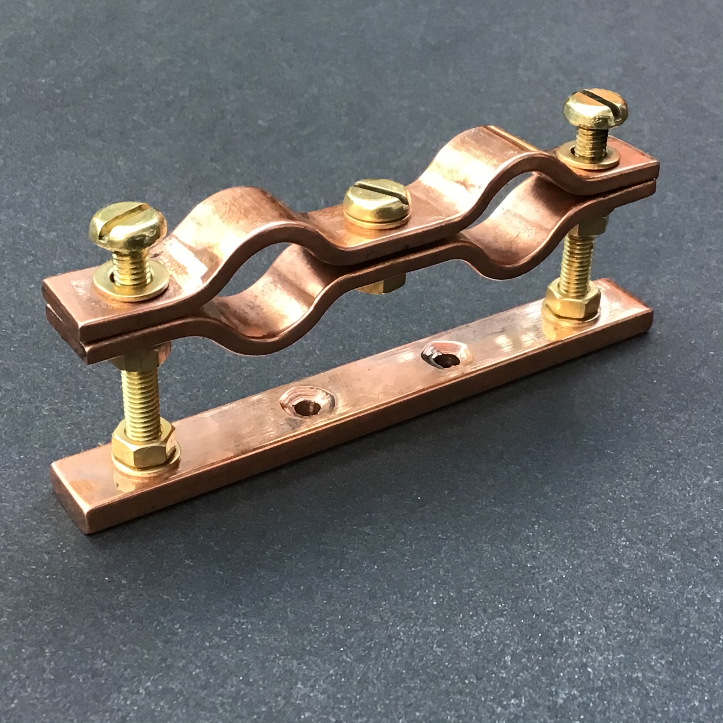 Copper Pipe Clamp Bracket Wall Mount 15mm Adjustable