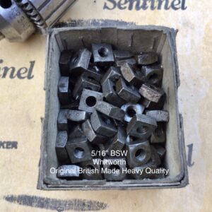 5/16” BSW Whitworth Square Nuts Heavy Quality (QTY 10)