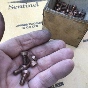 Copper cheese head screws 6mm