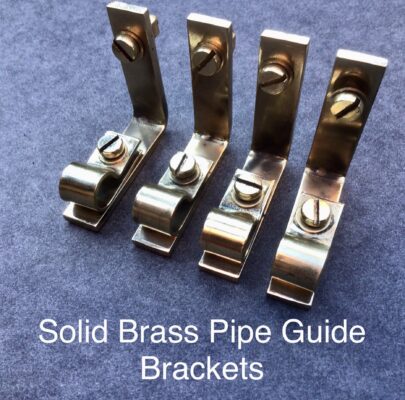 Brass Pipe Guide Brackets With P Clip Pipe Fastener K383