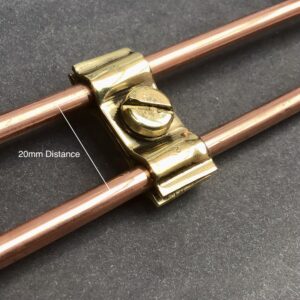 3/16” Copper pipe clamping brackets