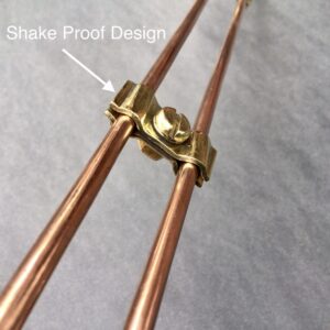 Double 3/16 Pipe Fasteners Brass